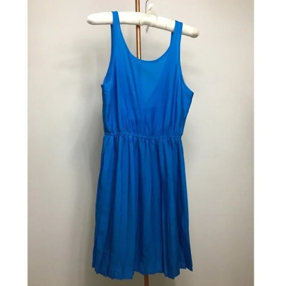 Forever 21 - Blue Pleated Slip  Dress - Picture 1 of 5
